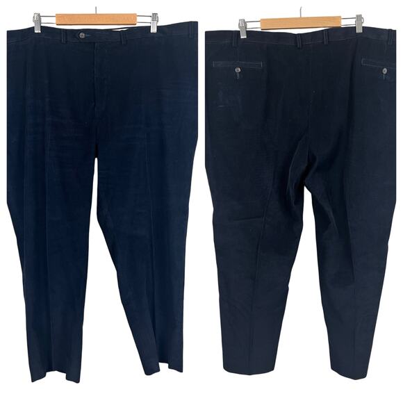 LAUREN RALPH LAUREN Men's 50 x‎ 30 Navy Blue Corduroy Chino Preppy Street Pants